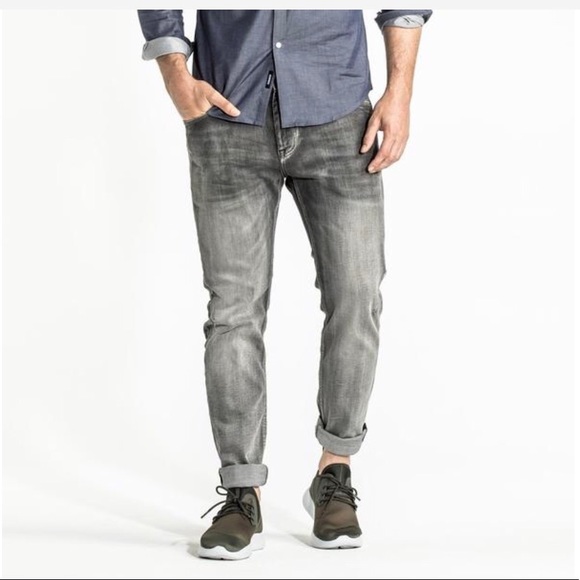 CR7 - SLIM STRAIGHT JEAN - STONE GREY - Picture 1 of 5